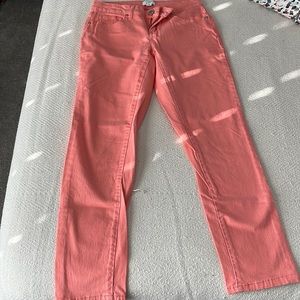 NWOT Coral Cropped Jeans